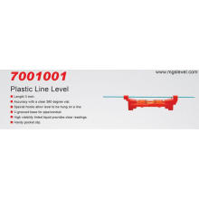 Красный пластиковый линейный уровень 7001001